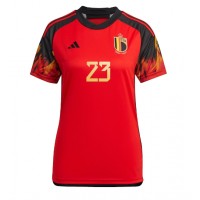 Belgien Michy Batshuayi #23 Fußballbekleidung Heimtrikot Damen WM 2022 Kurzarm